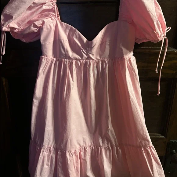 Pants Store,Elegant Pink Mini Dress, NWT, Size Large - Picture 2 of 12